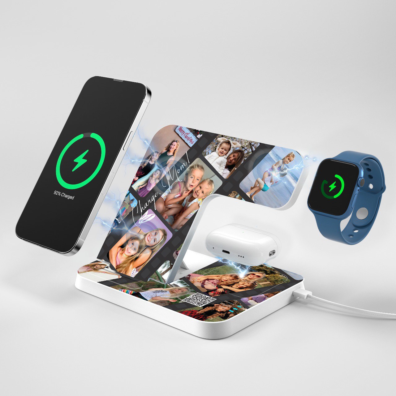 Wireless Charging Station Customized with Photo | Make The Great Gift!