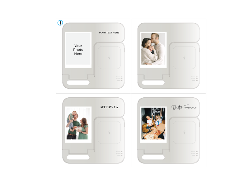 Wireless Charging Station Customized with Photo | Make The Great Gift!