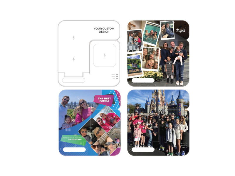 Wireless Charging Station Customized with Photo | Make The Great Gift!