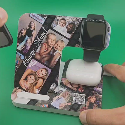 Wireless Charging Station Customized with Photo | Make The Great Gift!